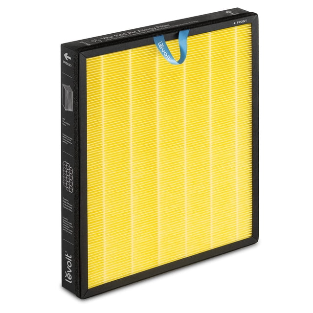 Levoit Vital 100S Reemplazo Del Purificador De Aire Para Alergias A Mascotas 3 En 1 Filtro De Carbón Activado Hepa De Alta Eficiencia Vital 100S-Rf-Pa (Lrf-V102-Yus) 1 Paquete Amarillo
