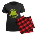 thumbnail image 5 of CafePress - Luckycharm_Dark Women's Dark Pajamas - Women's Short Sleeve Print T-Shirt and Pants Dark Cotton Pajama Set, 5 of 7