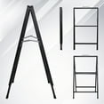 thumbnail image 3 of Heavy Duty A-Frame Sidewalk Sign 24x41.3 Inch, Slide-In Folding Metal Frame for Outdoor Advertising for Cafes, Retail Stores, Sidewalk Promotions(C), 3 of 9