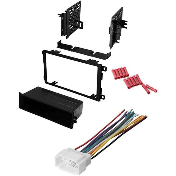 GSKIT916 Car Stereo Installation Kit for 1998-2001 Chevrolet Metro - in Dash Mounting Kit, Wire Harness for Single or Double Din Radio Receivers