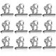thumbnail image 1 of Clips de Metal NQ 50 Clips de Bisagra de Metal Abrazadera de Papel de 20 mm Plata, 1 of 5