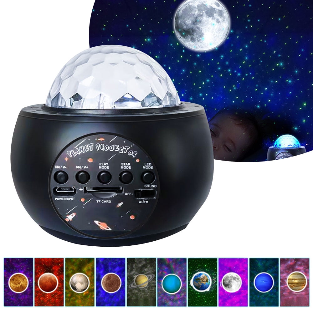 Lnkoo Galaxy Projector,Night Lights Projector for Living Room Ceiling Projector, Bluetooth Music Player Multiple Solar System Projector for Kids Adult