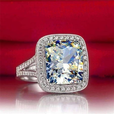 Emerald Cathedral - ON SALE - Béatrice 4CT Emerald Cut Pavé Cathedral IOBI Simulated Diamond Ring 6.75
