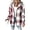 Red, variant on Jackets for Women Plaid Hooded Long Sleeve Casual Shacket Lightweight Fleece Lined Coat Green-S