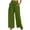 Green, variant on Diufon Straight Pants for Women Ruffle Elastic High Waist Wide Leg Pants Drawstring Pockets Lounge Pants