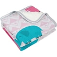 thumbnail image 2 of SKYSONIC Baby Kids Cozy Warm Throw Thermal Soft Bed Blanket 50x60 in Colorful Elephant Flannel Fleece Blanket, 2 of 5