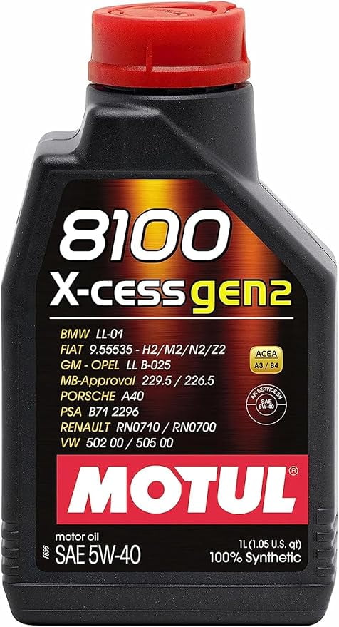 Motul 8100 X-CESS 5W40 - 5L Fully Synthetic Engine Motor Oil