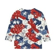 thumbnail image 4 of Xdegoge My Account History 4Th of July Clothes for Girls Boys Kids American Flag Shirt Stars Strips Usa Tee Shirt 3/4 Sleeve Summer Tops Raglan Crewneck Patriotic Shirts 4 Years Old Girl Gift, 4 of 5