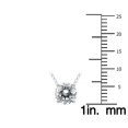 thumbnail image 5 of SZUL - Women's 1 Carat Floating Round Diamond Solitaire Necklace in 14K White Gold (H-I Color I1-I2 Clarity), 5 of 6