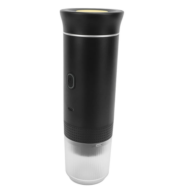 Portable Espresso Maker, 12V Self Heating Travel Coffee Maker, Electric Coffee Machine Compatible with NS / DG Capsules & Ground Coffee for Camping, RV, Hiking, Office, Home