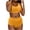 Yellow, variant on Kmdttou Wimsuit Coverup for Women Fashion Bikini Set Swimsuit Two Piece Solid Color Swimwear Up to 65% off!