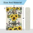 thumbnail image 6 of diyeu Jesus Is My Sunshine Garden Flag Summer Sunflower Garden Flag 12x18 Inch Double Sided Burlap Jesus Christ Cross Yard Flag for Outside Farmhouse Seasonal Holiday Outdoor Decoration, 6 of 6