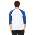 thumbnail image 2 of Bella + Canvas Unisex 3/4-Sleeve Baseball T-Shirt, 2 of 3