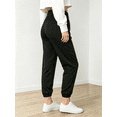 thumbnail image 3 of Women's Drawstring Joggers - Casual High Waisted Sweatpants with Pockets, Soft Relaxed Fit Athletic Lounge Pants, Ankle Cuffed Tapered Leg Workout Trousers for Running, Gym, Yoga & Daily Wear, 3 of 6
