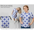 thumbnail image 6 of oneOone Cotton Cambric Bluish Violet Fabric Block Sewing Material Print Fabric By The Yard 56 Inch Wide-7C, 6 of 6