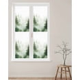 thumbnail image 2 of Window Privacy Film Watercolor Forest Stained Glass Window Film Decorative Sun Block Window Cover Green Foggy Natural Landscape Plants Window Clings Static Adhesive Sticker for Bathroom 17.7"x78.7", 2 of 7