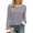 Grey, variant on Women Blouses Color Block Long Sleeve Shirts Pleated Fall Tops Fashion Dressy Blouses