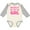 Natural and Heather, variant on Inktastic Meema Girl Granddaughter Girls Long Sleeve Baby Bodysuit