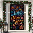 thumbnail image 4 of XEOVHV Neon Happy New Year Door Cover - 2025 Party Decoration, Welcome Sign, Colorful Firework Door Hanging,D, 4 of 9