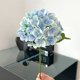 thumbnail image 4 of Tallo de flor de seda de hortensia artificial | Flor artificial de 54 pétalos para bodas y decoración del hogar | Manualidades y pintura al óleo | 18 x 45 cm, 4 of 6