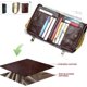 thumbnail image 1 of （brown）Genuine Leather Credit Card Wallet Holder,Credit Card Organizer for Women Men,Small Coin Purse Wallet Keychain, 1 of 5