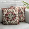 thumbnail image 3 of Nawypu Throw Pillow Cover Boho, Vintage Persian Pillow Cover Ethnic Decorative Pillow Cases Home Outdoor Square Pink Pillowcase for Bed Sofa Couch, 3 of 5