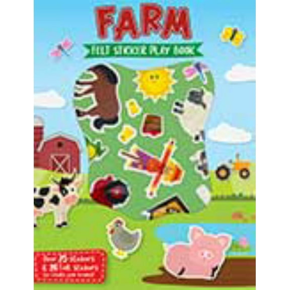LHB: Farm: Felt Sticker Play Book (Hardcover)