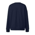 thumbnail image 5 of SUXIAN Oversized Hoodie Girls Long Sleeve with Pocket Drop Shoulder for Teen Cute Loose Fit Comfortable Dark Blue 7-8 Years, 5 of 5