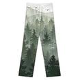 thumbnail image 3 of Aesthetic Foggy Mountain View Painting Trees Women's Pajamas Pajama Pants Women's Sleepwear Lounge Sleep Bottoms Stretch with Pockets, 3 of 7