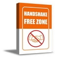 thumbnail image 1 of Awkward Styles Handshake Free Zone Canvas Print Wall Decor Free Handshake Canvas Wall Art Office Decor Prints, 1 of 7