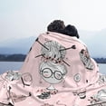 thumbnail image 6 of XMXT Flannel Throw Blanket for Couch, Fabric Girl Print Bed Sofa Decor Blankets for Home Bedroom, 80 x 60 inches, 6 of 9