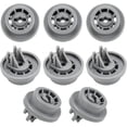 thumbnail image 1 of DD66-00023A Roue de Rouleau Inférieure pour Lave-Vaisselle de Remplacement pour Samsung Kenmore, Lot de 8, 1 of 6