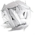 thumbnail image 1 of 80 Pieces Silver Feathers for Craft Wedding Home Party Decorations, 6-8 Inches Silver Craft Feathers, 1 of 7