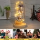 thumbnail image 5 of Flor de luz LED Botella decorativa Lámpara seca Preservada Mujeres Regalo Decoración Funciona con pilas Decoración romántica de la boda en el hogar Rosa Rojo Azul Sweethay HA009077-04B, 5 of 6