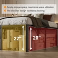 thumbnail image 5 of Bedofmine 22" Full Size Bed Frame, No Box Spring, Heavy Duty, Easy Assembly, Rounded Corners with Large Storage, Black, 5 of 9