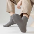 thumbnail image 2 of Wowstyle 5 Pairs Men's Cotton Athletic Socks Thin Mid Tube Mesh Ankle Socks Size 10-13, 2 of 7