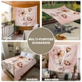 thumbnail image 3 of Light Orange Spring Floral Tapestry for Bedroom Wall Hanging Tapestry, Ombre Modern Art Vintage Ceiling Backdrop Tapestries Poster Blanket Wall Decor for Teens Room Living Room Dorm 39" x 59", 3 of 4