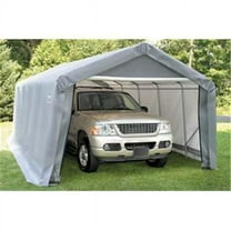ShelterLogic 72803 10x8x8 Peak Style Shelter- Grey Cover