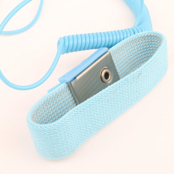 Antistatique Bracelet antistatique Dragonne Bande Outil de mise à la terre  de décharge ESD (bleu bébé)