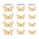 thumbnail image 3 of Adhesivos de pared de mariposas - 12 mariposas doradas decorativas, ideales para cumpleaños y fiestas. Adhesivos removibles de papel con forma de mariposa., 3 of 8