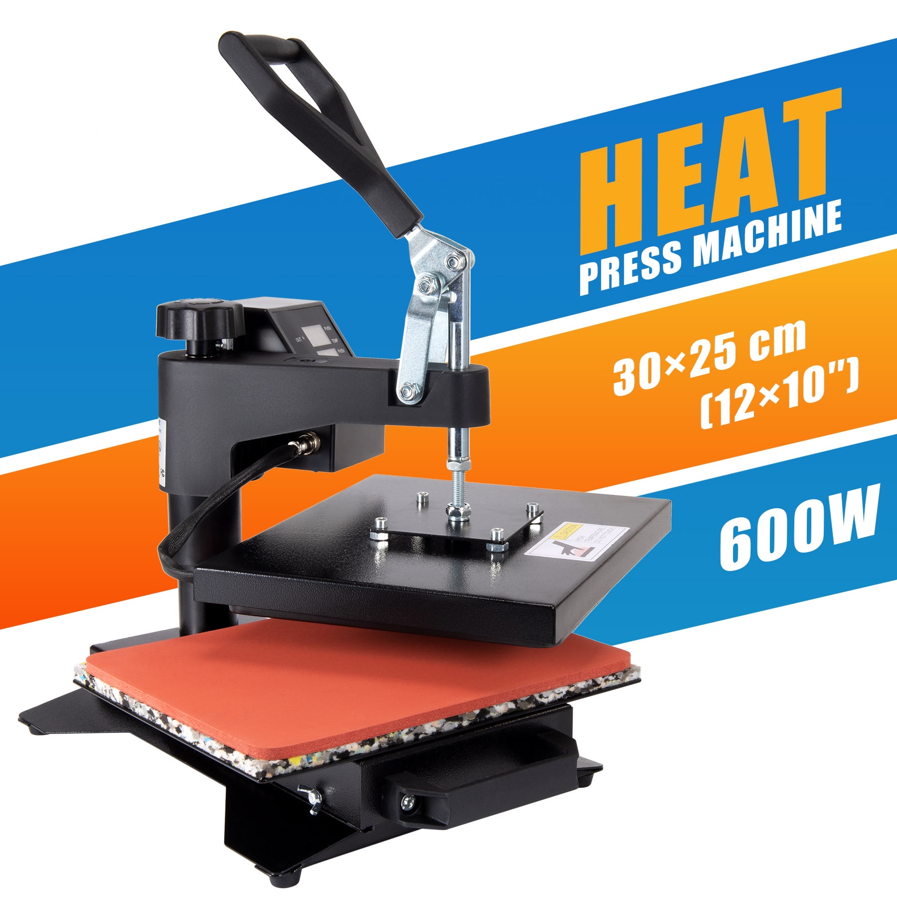 12X10" Digital Heat Press Machine Transfer for TShirt Printer 900W