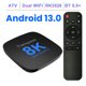 thumbnail image 1 of Transpeed Android 13 TV Box ATV Dual Wifi con TV Apps 8K Video BT5.0 + RK3528 4K 3D Voice Media Player Set Top Box, 1 of 5