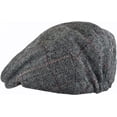 thumbnail image 4 of HSHDLDF Men's Classic Herringbone Tweed Wool Blend Newsboy Ivy Hat, 4 of 4