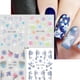 thumbnail image 4 of Pegatinas de uñas de copos de nieve, calcomanías de transferencia de agua, pingüino, Santa, alce, Navidad, decoración de Año Nuevo, piezas de manicura, 4 SAI44-49, 4 of 4