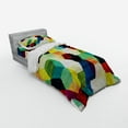 thumbnail image 2 of Ambesonne Vintage Bedding Set 3 Pcs, Rhombus Pattern Grunge, Twin, Multicolor, 2 of 2