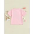 thumbnail image 5 of Aojekbee Girl's Birthday Tops Casual Round Neck Short Sleeve Letter Embroidery T-Shirt Toddler Little Girl Summer Clothes, 5 of 10