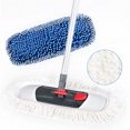 thumbnail image 1 of Eyliden Professional Microfiber Chenille Mop with 2 Replacement Washable Pads 50.8inches Length, 1 of 7