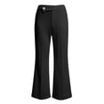 thumbnail image 4 of Mifsaly Office Pants for Women High Waisted Bootcut Slacks Stretch Comfortable Slim Fit Straight Leg Trousers for Business Casual Work Black,XS, 4 of 6