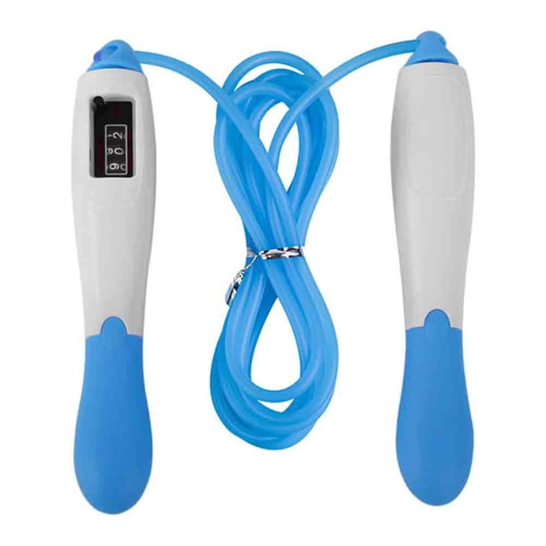 Cuerda de salto de conteo digital ajustable, cardio de entrenamiento de resistencia de velocidad Adepaton CPB-DE-SSW306-4