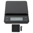 thumbnail image 1 of Báscula digital electrónica de cocina con pantalla LCD de 3 kg/0,1 g, para pesar café por goteo con temporizador y carga USB., 1 of 14